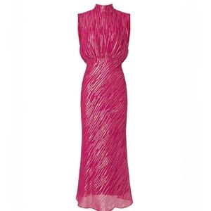 Saloni Fleur Magenta Dress
